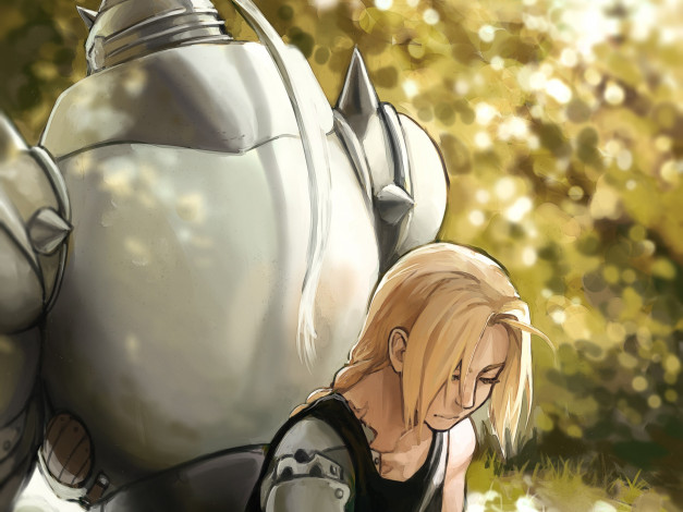 Обои картинки фото аниме, fullmetal alchemist, эдвард