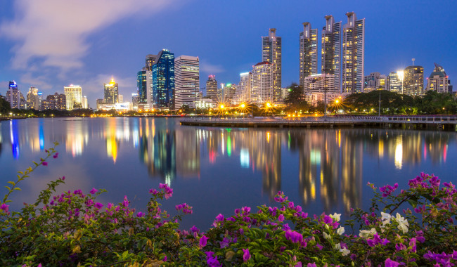 Обои картинки фото bangkok, города, бангкок , таиланд, панорама