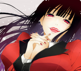 обоя аниме, kakegurui, девушка