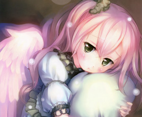 Картинка аниме ангелы +демоны девушка