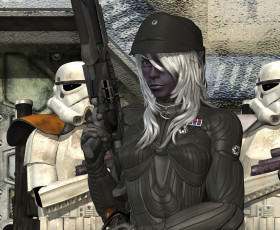 Картинка 3д+графика фантазия+ fantasy фон взгляд девушка