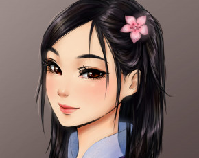 Картинка рисованное кино девушка