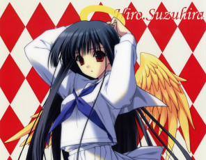 Картинка аниме ангелы +демоны девушка