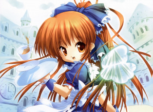 Картинка аниме ангелы +демоны девушка