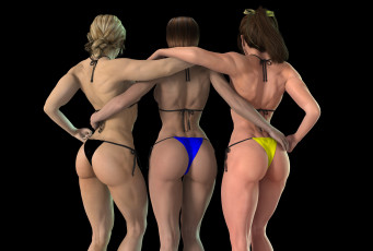 Картинка 3д+графика люди+ people фон взгляд девушки