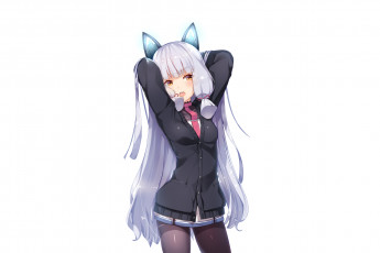 Картинка аниме kantai+collection девушка фон взгляд