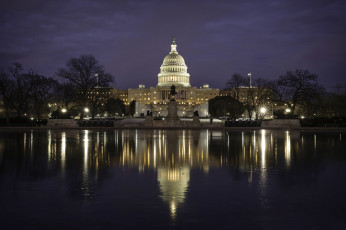 Картинка us+capitol+reflecting города -+здания +дома капитолий