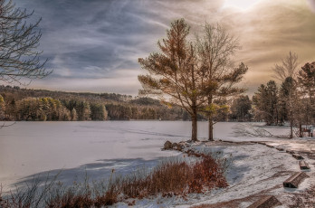 Картинка природа зима простор