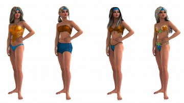 Картинка 3д+графика люди+ people взгляд девушки фон