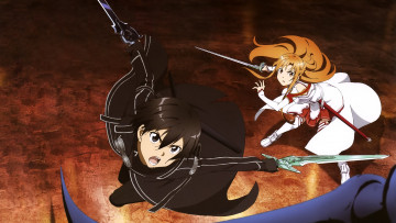 Картинка аниме sword+art+online двое