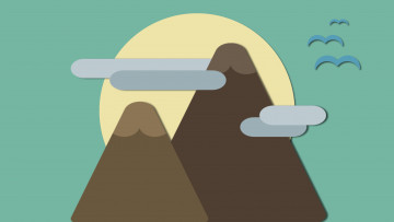 Картинка векторная+графика природа+ nature фон горы