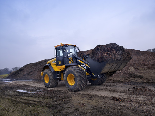 Обои картинки фото техника, фронтальные погрузчики, jcb