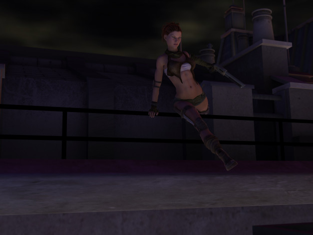 Обои картинки фото 3д графика, фантазия , fantasy, взгляд, фон, девушка