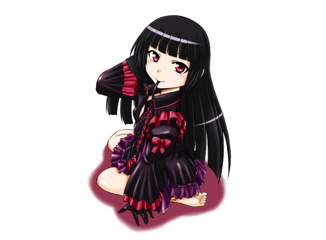 Обои картинки фото аниме, gate, девушка