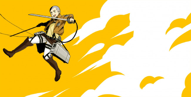 Обои картинки фото аниме, shingeki no kyojin, атака, титанов