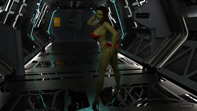 Обои картинки фото 3д графика, фантазия , fantasy, взгляд, девушка, фон