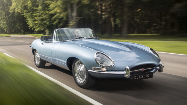 Обои картинки фото jaguar e type zero ev concept 2017, автомобили, jaguar, ev, zero, e, type, 2017, concept