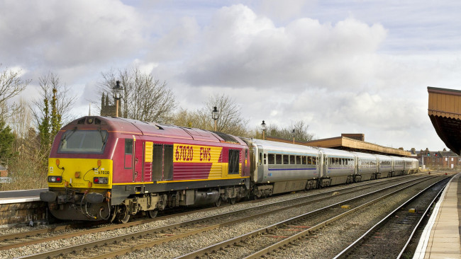 Обои картинки фото техника, поезда, локомотив, состав