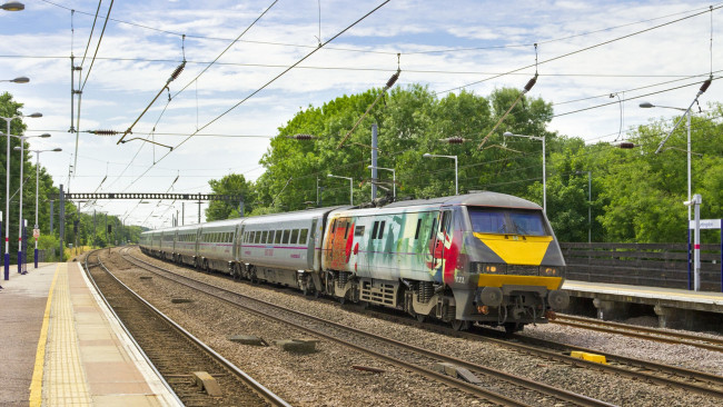 Обои картинки фото техника, поезда, состав, локомотив