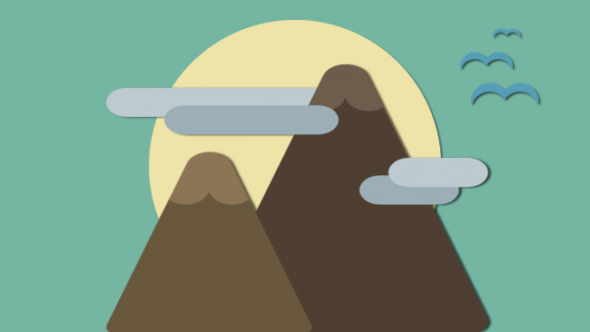 Обои картинки фото векторная графика, природа , nature, фон, горы