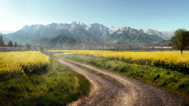 Обои картинки фото природа, дороги, простор