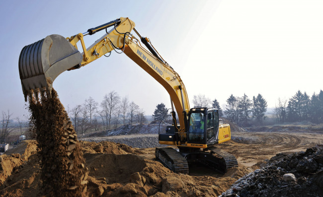 Обои картинки фото техника, экскаваторы, new, holland