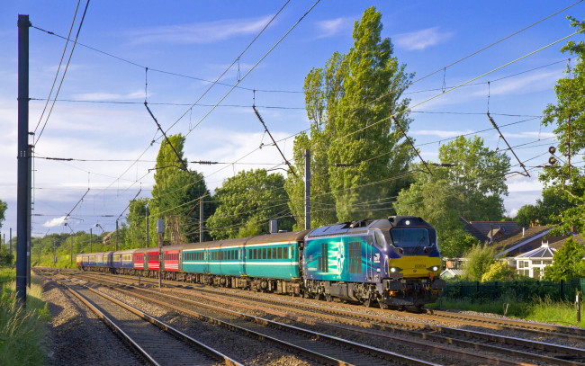 Обои картинки фото техника, поезда, состав, локомотив