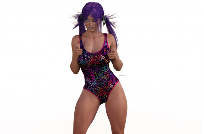 Обои картинки фото 3д графика, люди , people, девушка, взгляд, фон