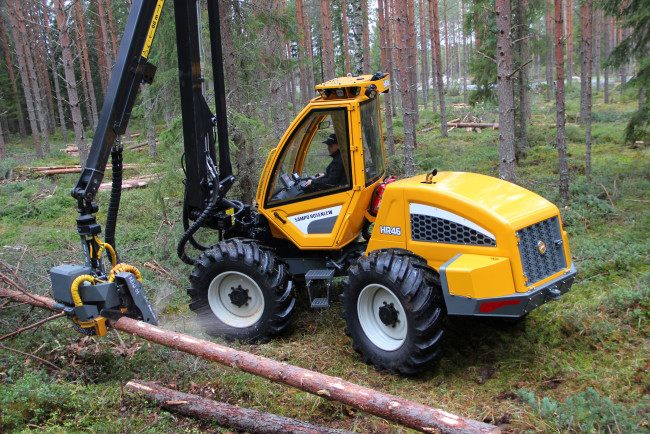 Обои картинки фото техника, лесоповалочная техника, sampo