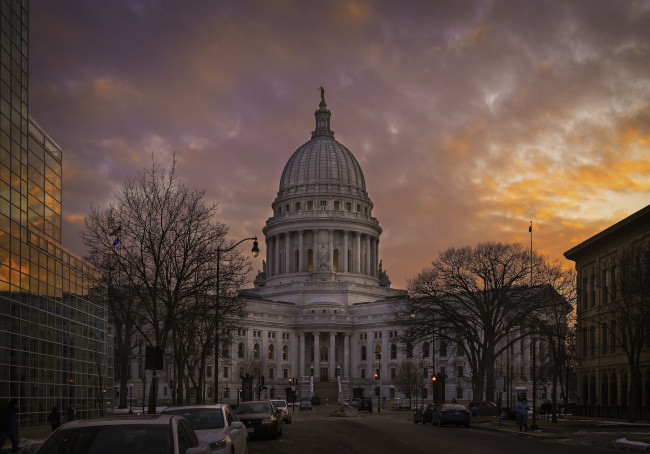 Обои картинки фото wisconsin state capitol, города, - здания,  дома, капитолий