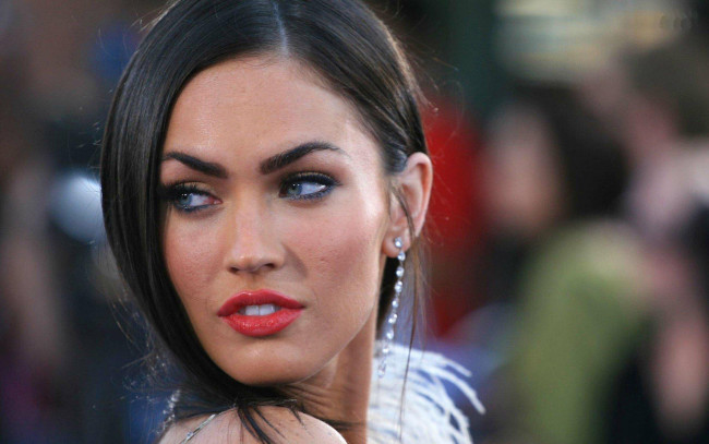 Обои картинки фото девушки, megan fox, лицо, брюнетка, актриса