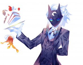 Картинка видео+игры league+of+legends kindred маска костюм торт