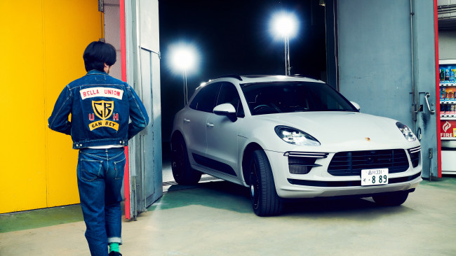 Обои картинки фото 2020 porsche macan turbo, автомобили, porsche, белый, macan, turbo, 2020, порше