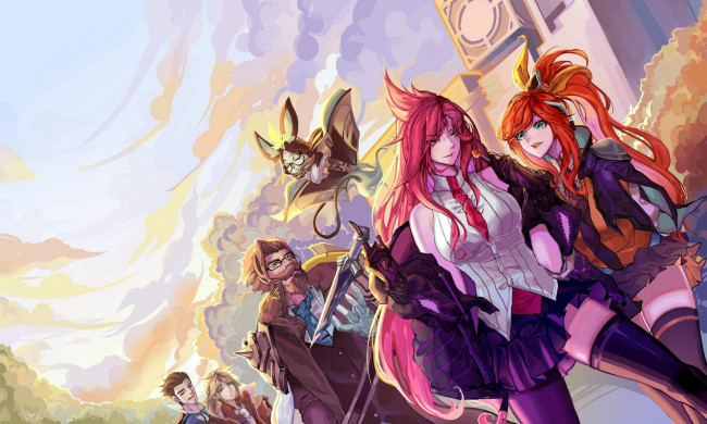 Обои картинки фото видео игры, league of legends, персонажи, улица