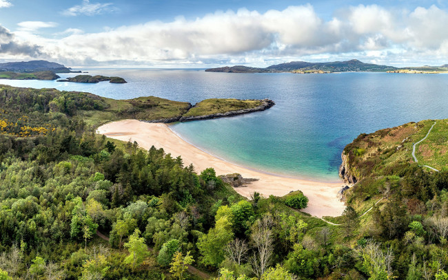 Обои картинки фото sheephaven bay, donegal, ireland, природа, побережье, sheephaven, bay
