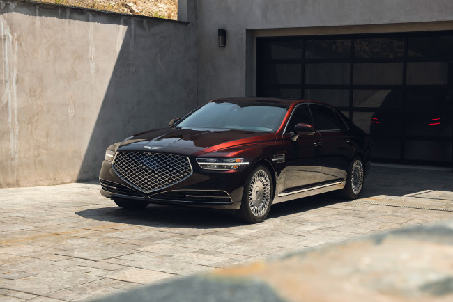 Обои картинки фото автомобили, genesis, g90