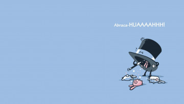 Картинка рисованное минимализм шляпа кролики