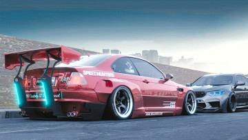 обоя super street,  the game, видео игры, ---другое, машины, стена, дорога