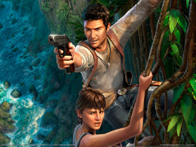 Обои картинки фото uncharted, drakes, fortune, видео, игры, drake`s