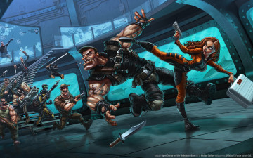 Картинка agent orange and the underwater base фэнтези люди