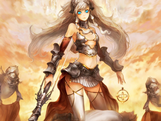 Обои картинки фото аниме, weapon, blood, technology