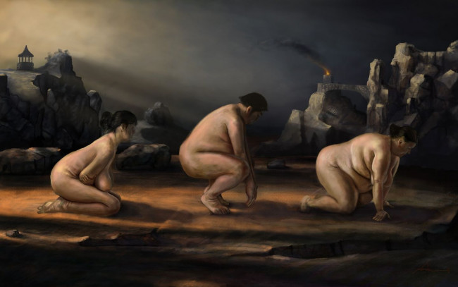 Обои картинки фото рисованные