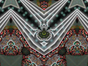 Картинка 3д графика fractal фракталы абстракция