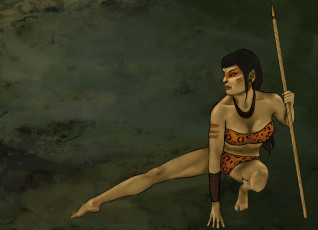 Картинка рисованные люди амазонка