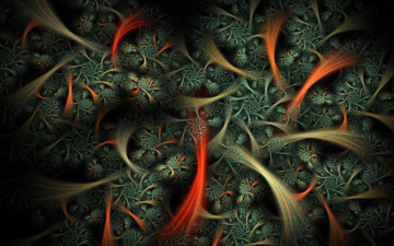 Картинка 3д графика fractal фракталы абстракция