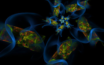 Картинка 3д графика fractal фракталы фрактал узор