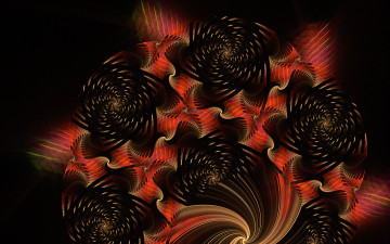 Картинка 3д графика fractal фракталы узор абстракция