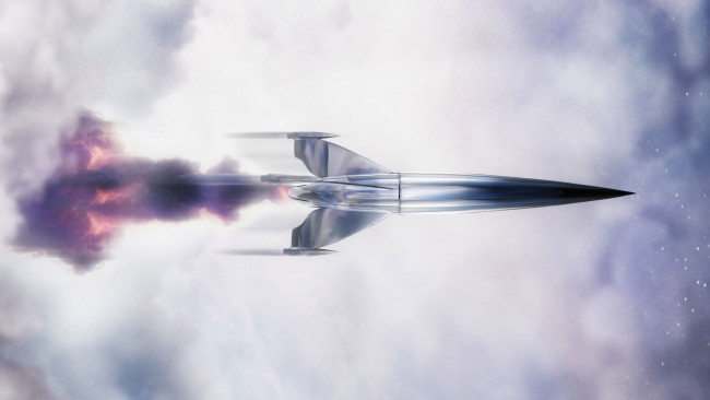 Обои картинки фото авиация, 3д, рисованые, graphic, полёт, скорость, самолёт, реактивный