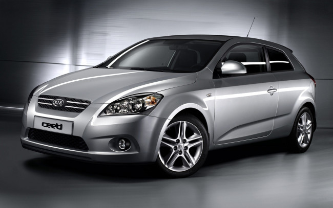 Обои картинки фото автомобили, kia, ceed, серая