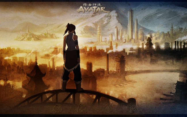 Обои картинки фото the, last, airbender, legend, of, korra, аниме